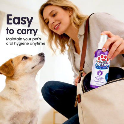 Joyliveo Pet Teeth Cleaning Spray | Tartar Dissolver & Breath Freshener