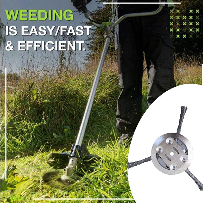 Joyliveo 6 inch Steel Wire Brush Cutter Trimmer Head