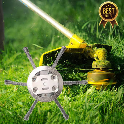 Joyliveo 6 inch Steel Wire Brush Cutter Trimmer Head