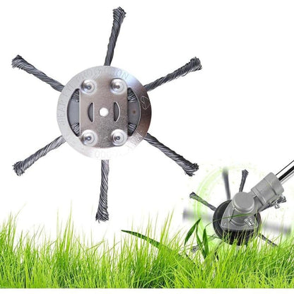 Joyliveo 6 inch Steel Wire Brush Cutter Trimmer Head