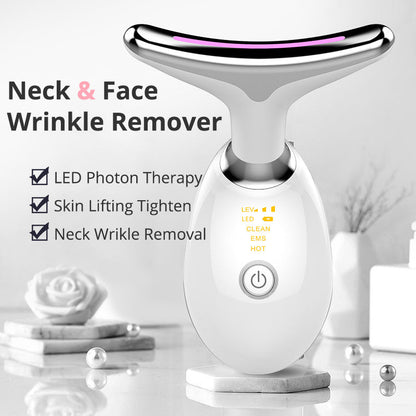 Joyliveo Ems Red Light Therapy Face Neck Lift Wrinkle Remover Tighten Massager