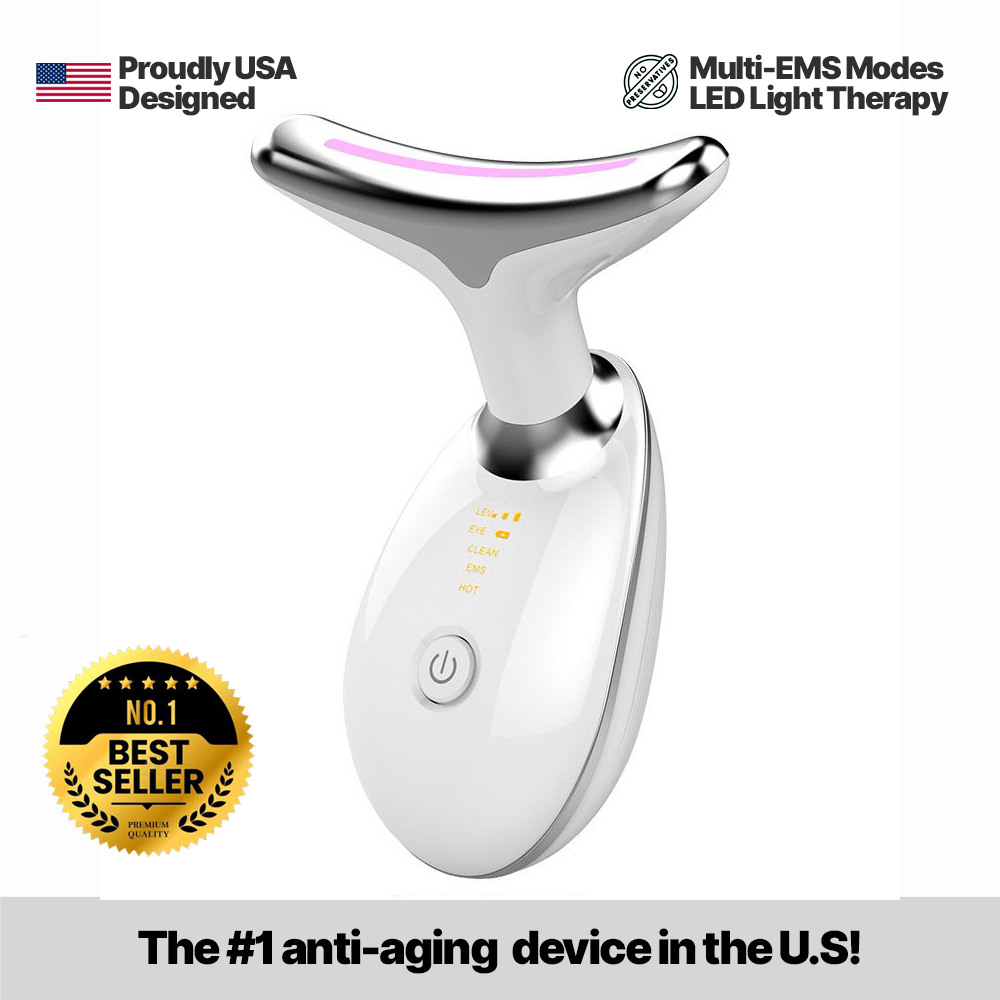 Joyliveo Ems Red Light Therapy Face Neck Lift Wrinkle Remover Tighten Massager