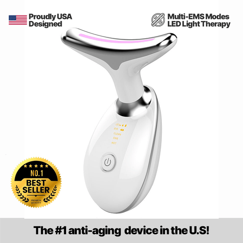 Joyliveo Ems Red Light Therapy Face Neck Lift Wrinkle Remover Tighten Massager