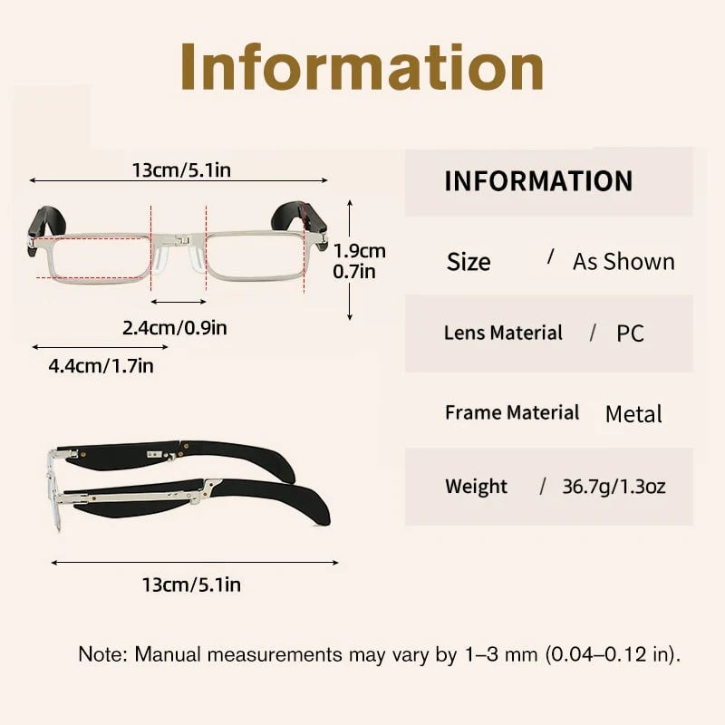 Joyliveo Foldable Anti-Blue Light Reading Glasses