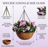 NO-Fade Faux Crepe Myrtle Hanging Baskets
