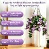NO-Fade Faux Crepe Myrtle Hanging Baskets