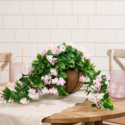 NO-Fade Faux Crepe Myrtle Hanging Baskets