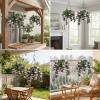 NO-Fade Faux Crepe Myrtle Hanging Baskets
