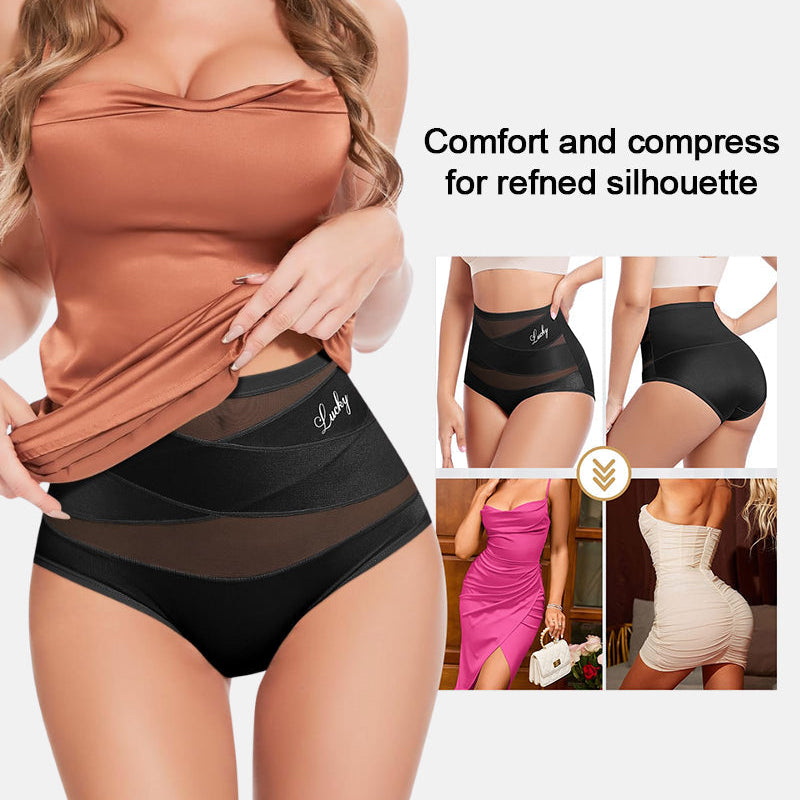 Joyliveo High-Waist Tummy Control Seamless Shaping Lucky Panties