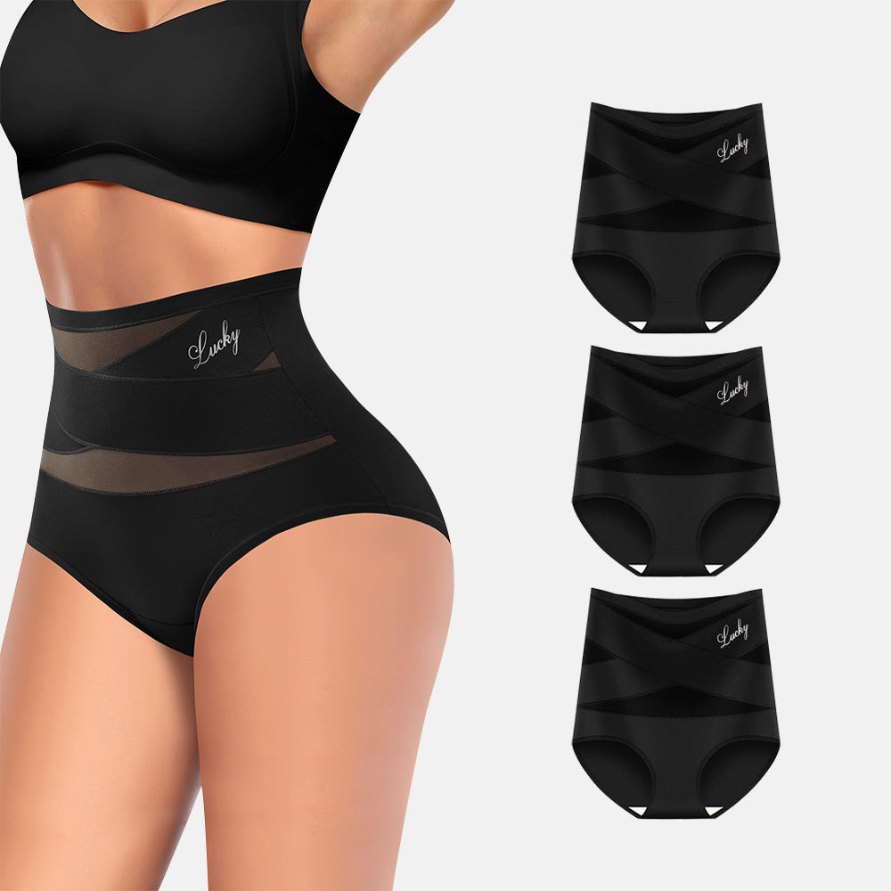 Joyliveo High-Waist Tummy Control Seamless Shaping Lucky Panties