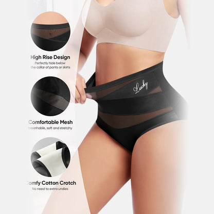 Joyliveo High-Waist Tummy Control Seamless Shaping Lucky Panties