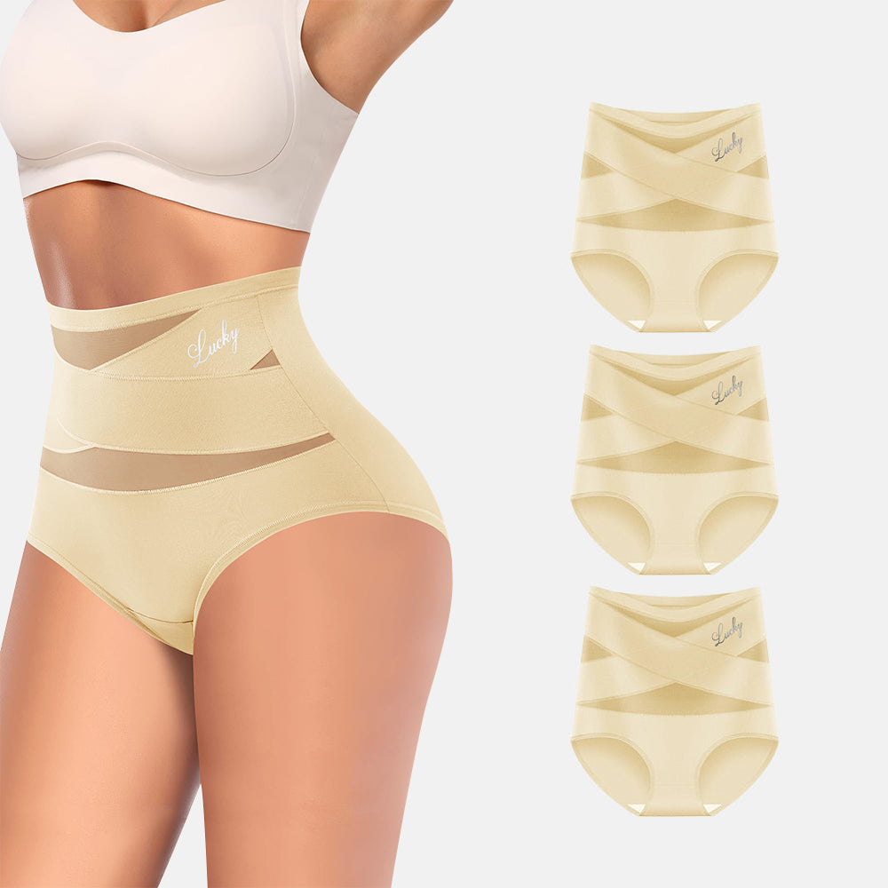 Joyliveo High-Waist Tummy Control Seamless Shaping Lucky Panties