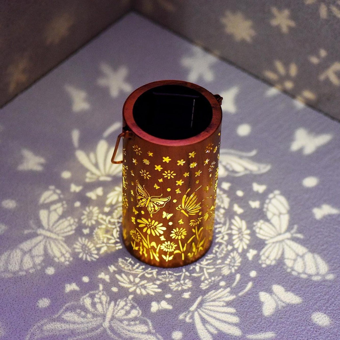 Joyliveo Enchanted Butterfly Solar Lantern | Warm Auto-Glow Outdoor Decor