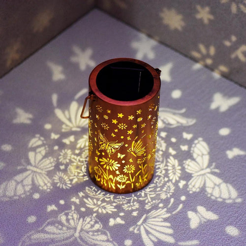 Joyliveo Enchanted Butterfly Solar Lantern | Warm Auto-Glow Outdoor Decor