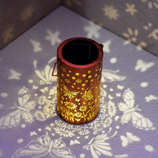Joyliveo Enchanted Butterfly Solar Lantern | Warm Auto-Glow Outdoor Decor
