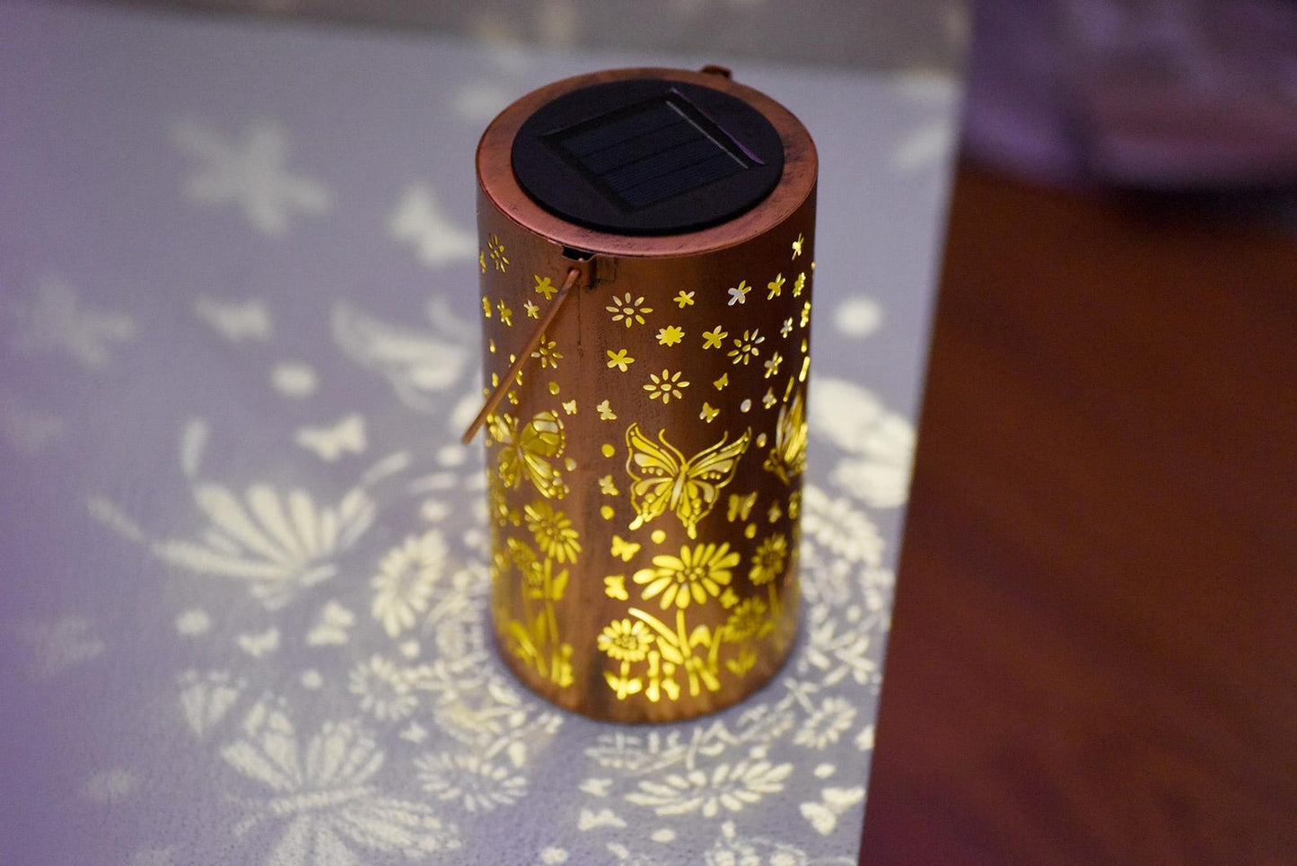 Joyliveo Enchanted Butterfly Solar Lantern | Warm Auto-Glow Outdoor Decor