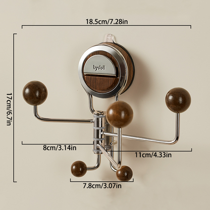 Joyliveo No-Drill Rotating Suction Hooks丨Strong Hold, Easy Wall Installatio