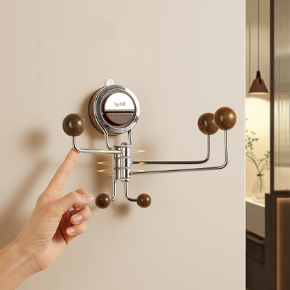 Joyliveo No-Drill Rotating Suction Hooks丨Strong Hold, Easy Wall Installatio