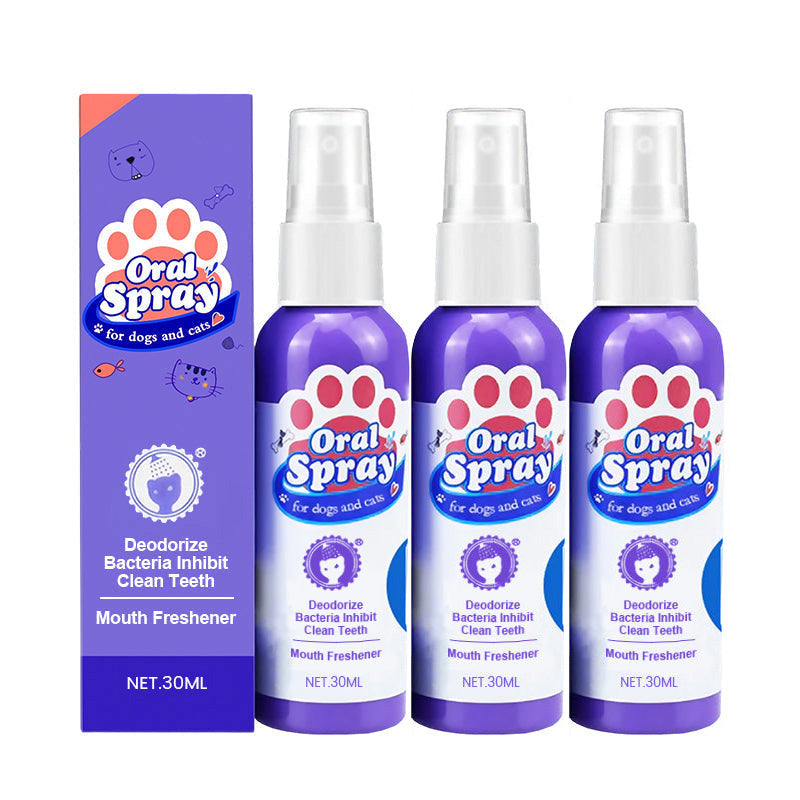 Joyliveo Pet Teeth Cleaning Spray | Tartar Dissolver & Breath Freshener